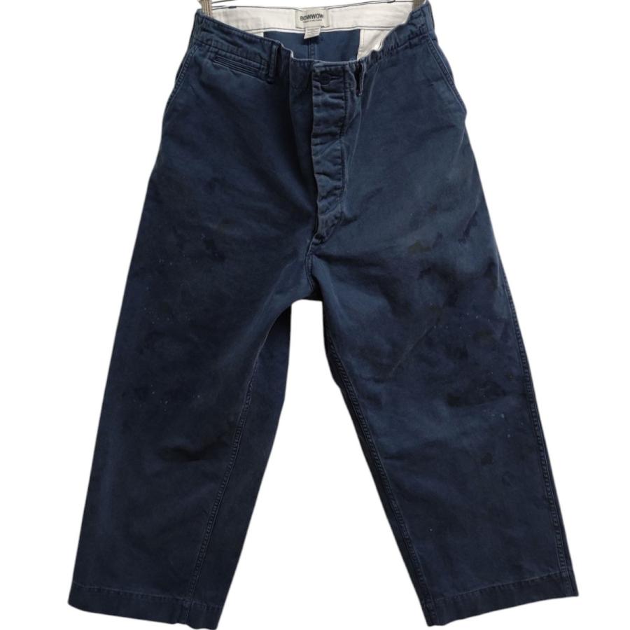 【新品タグ付き】BOWWOW WORK TROUSERS DUSTY XXXL LAST 1】BOWWOW「WORK TROUSERS DUSTY - チノトラウザース」 - Mate-N-Raw