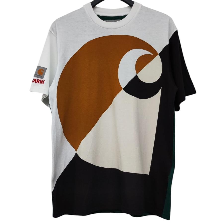 MARNIマルニ×carhartカーハート コラボ☆半袖Tシャツ☆XS☆ マルニカーハート MARNI CarHartt コラボTシャツ ホワイト