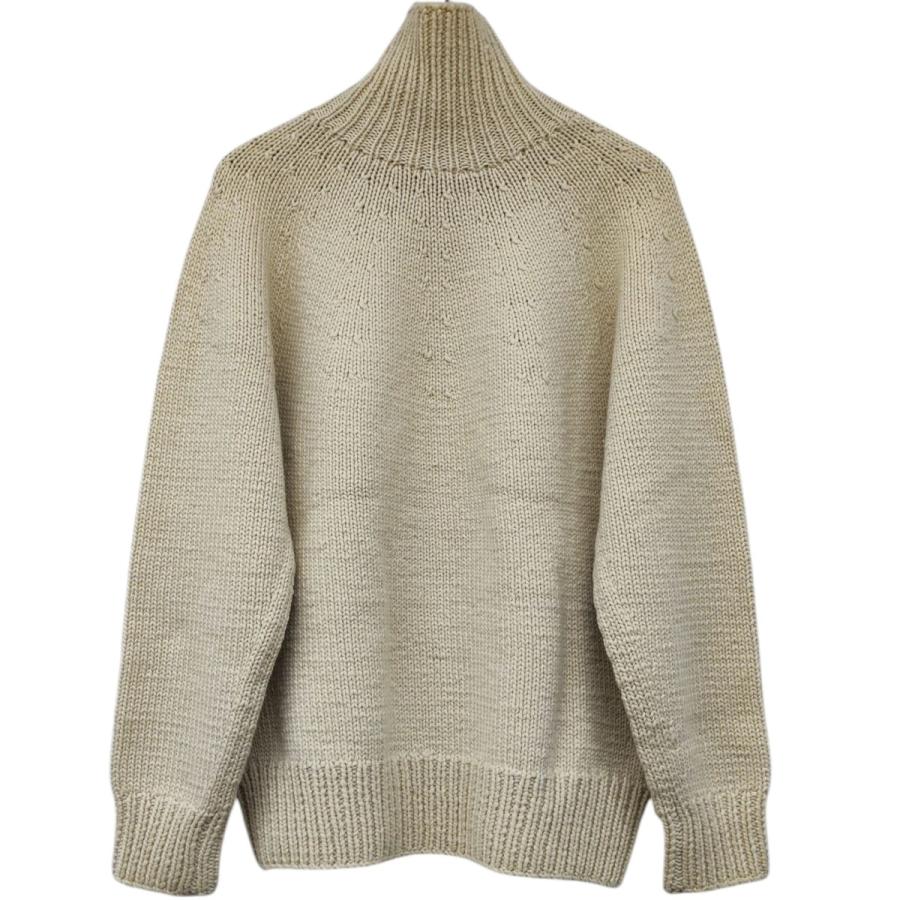 COMOLI（コモリ） カシミア和紙ハンドタートルネックニット N03-06009