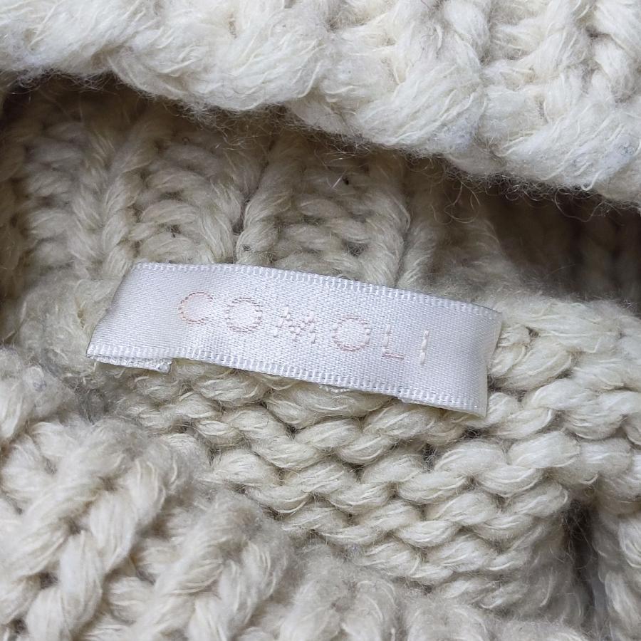 COMOLI（コモリ） カシミア和紙ハンドタートルネックニット N03-06009