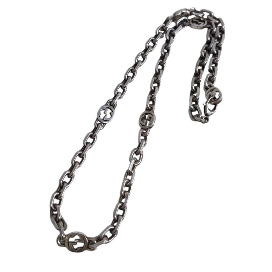 GUCCI（グッチ） インターロッキングG チェーンネックレス シルバー
