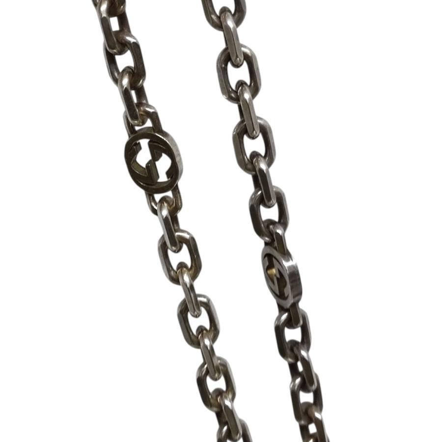 GUCCI（グッチ） インターロッキングG チェーンネックレス シルバー