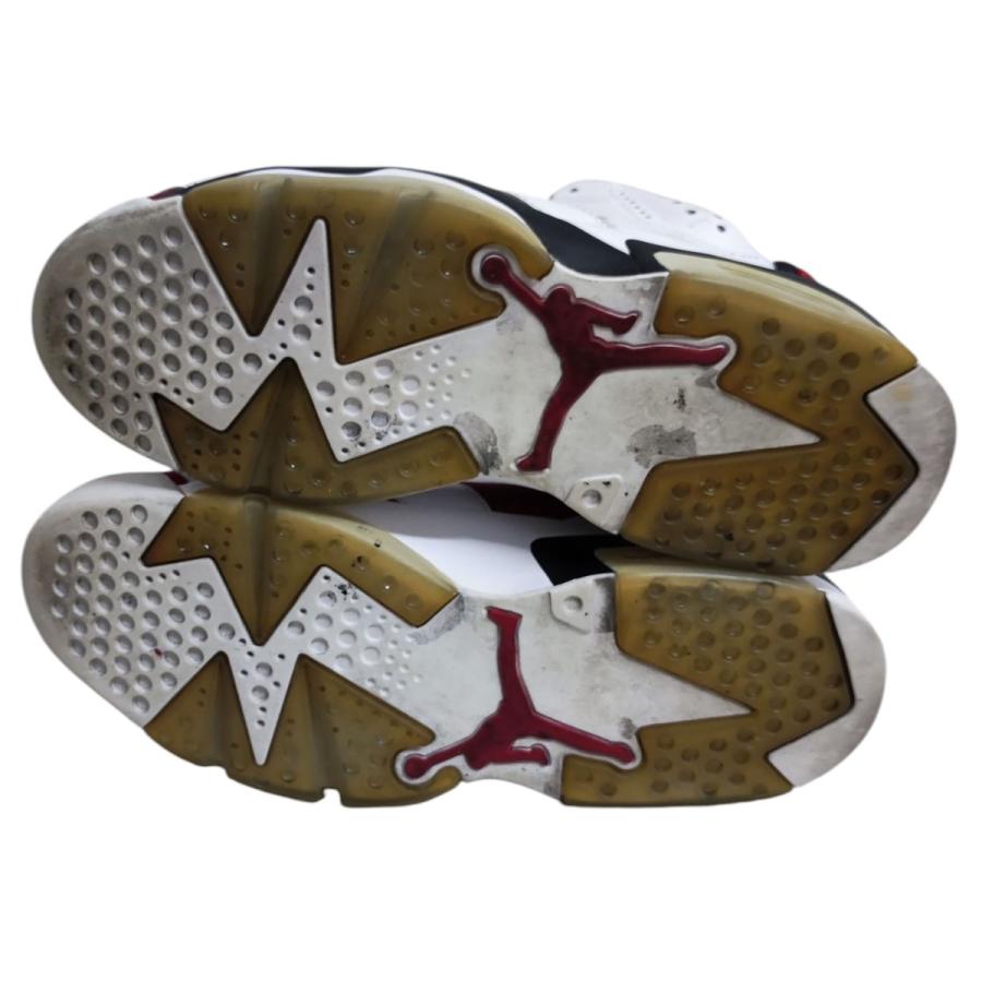 ナイキ NIKE AIR JORDAN 6 RETRO CARMINE エアジョーダン6 384664-160 ホワイト サイズ：27.5cm_3