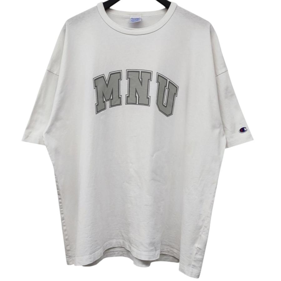 MIN-NANO 【値下げ】MIN-NANO×BEAMS×Champion 別注 プリント Tシャツ 