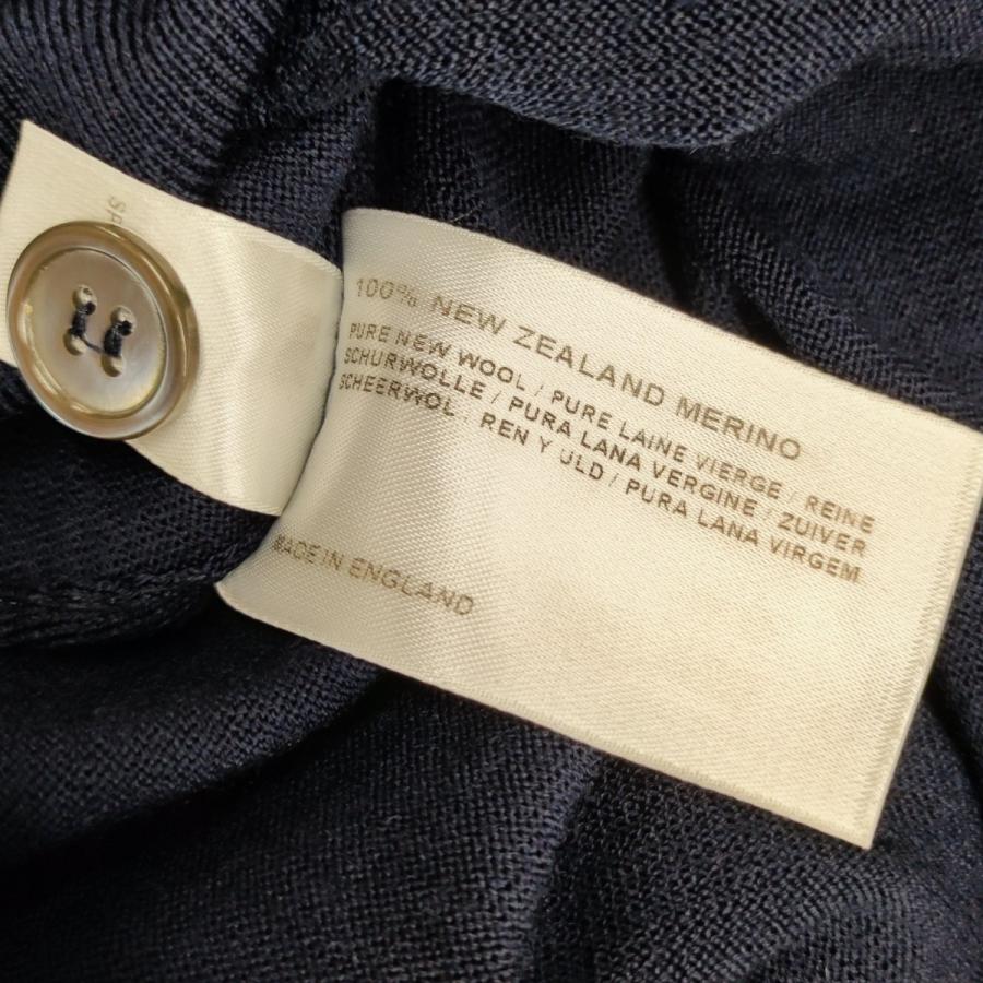 JOHN SMEDLEY ジョンスメドレー ウールカーディガン ネイビー