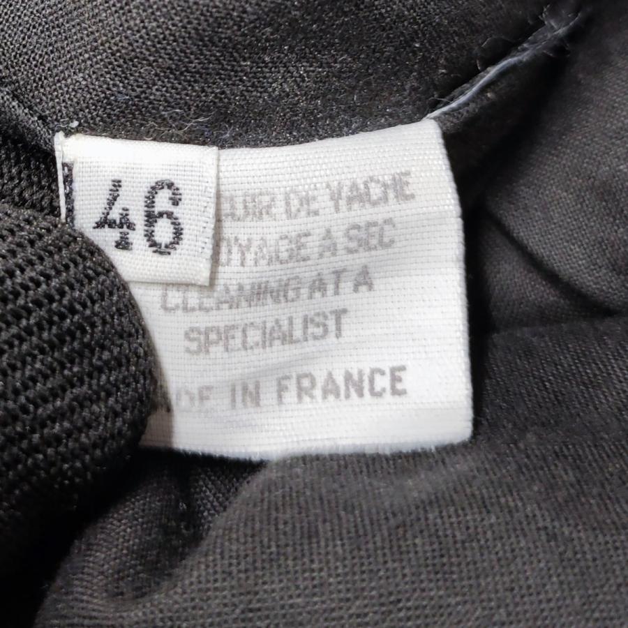 メゾンマルジェラ10 Maison Margiela 10 初期 レザーマックイーンパンツ 裏地付 MADE IN FRANCE ブラウン サイズ：4