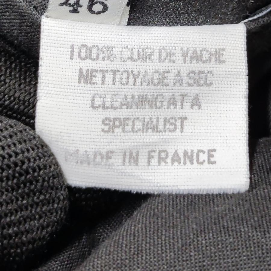 メゾンマルジェラ10 Maison Margiela 10 初期 レザーマックイーンパンツ 裏地付 MADE IN FRANCE ブラウン サイズ：4