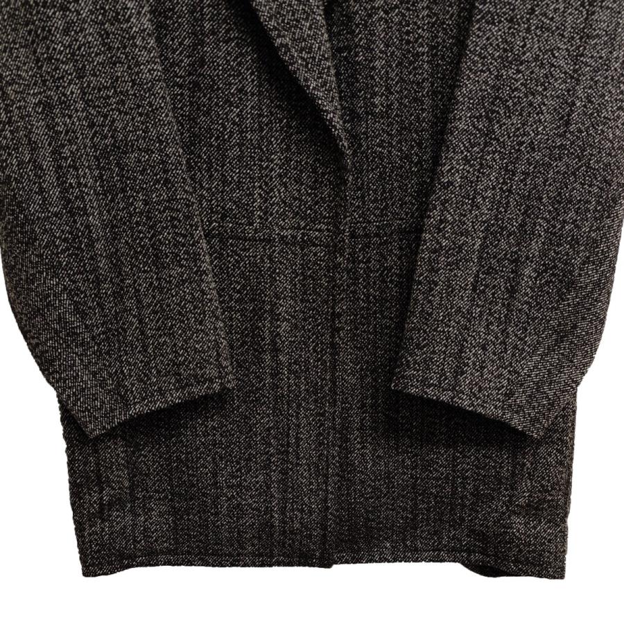 DES PRES（デプレ） ウールスラブミックス ワイドカラーショートコート