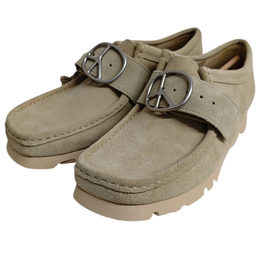ニードルコラボクラークスワラビーストラップロー uk8½ベージュ定価38500円 4/5発売｜NEEDLES × Clarks Originals Wallabee 3types｜抽選/販売