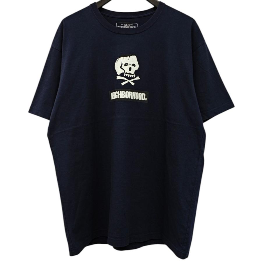 出品最終日 SAINT NBHD スカルプリント Tシャツ XL ネイビー NEIGHBORHOOD（ネイバーフッド） スカルプリントTシャツ ネイビー