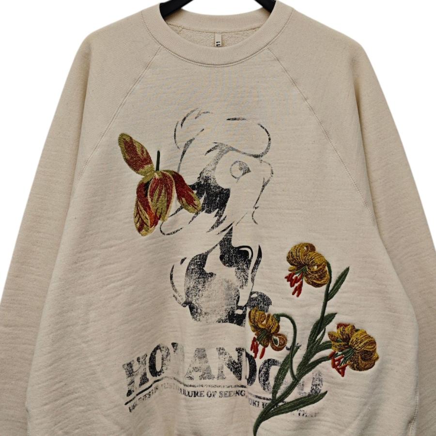 KHOKI 2024AW Vintage finished sweatshirt 24fw-t-04 ベージュ サイズ 