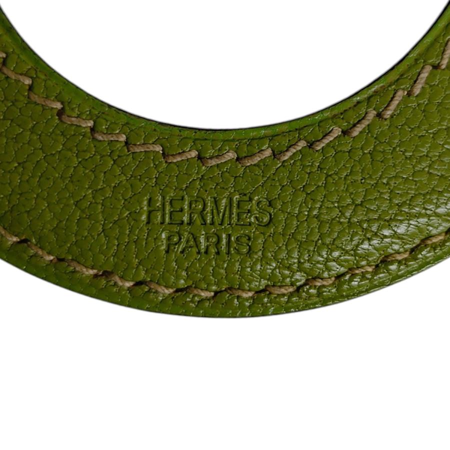 HERMES（エルメス） サークルレザー ペンダントルーペネックレス