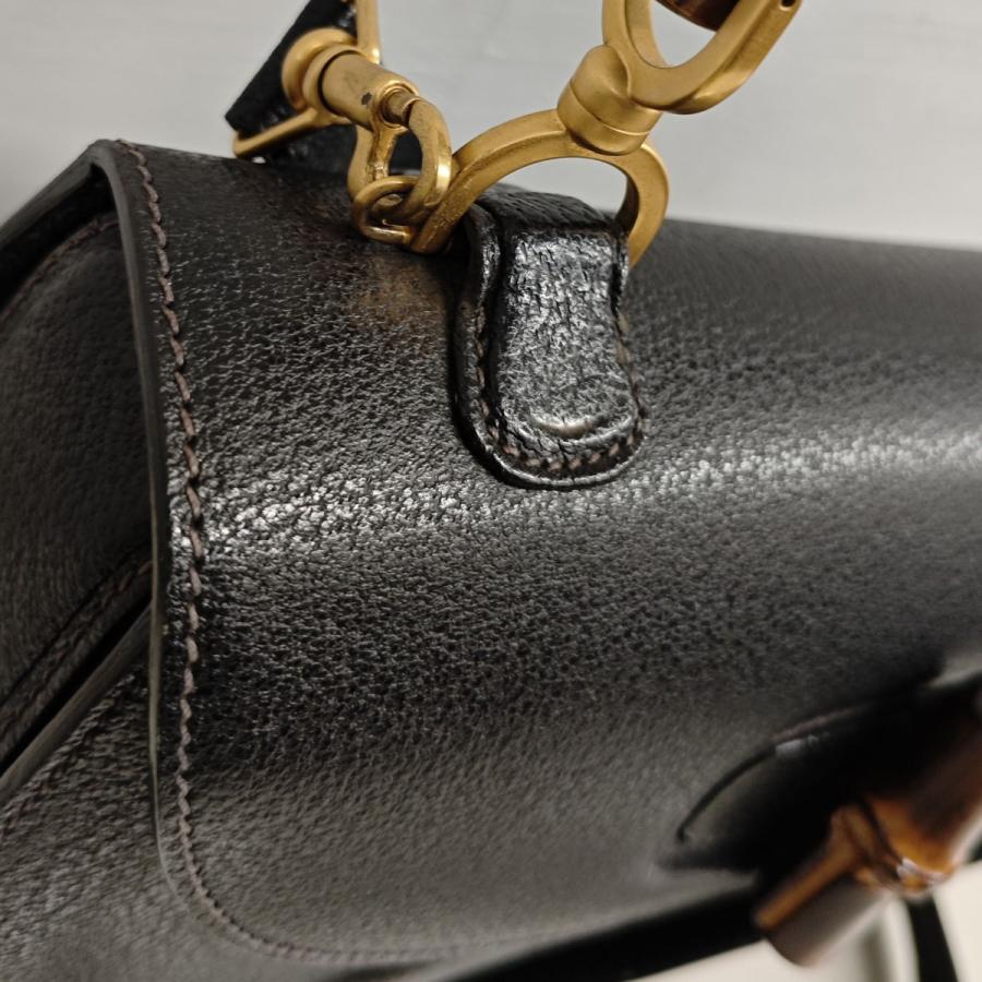グッチ GUCCI 2WAY バンブーショルダーバッグ 0633 ブラック_4