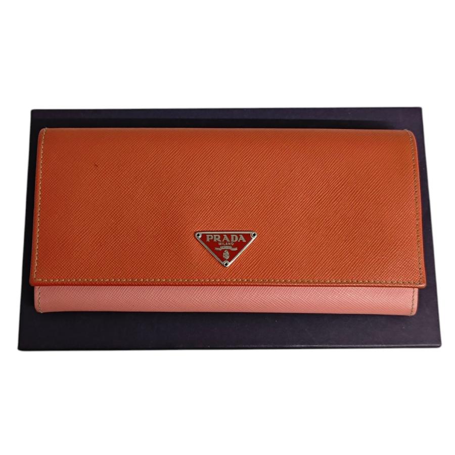 PRADA サフィアーノ長財布 美品 PRADA（プラダ） サフィアーノ 黒 ブラック 2つ折り長財布 サイフ