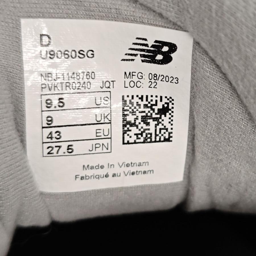 ニューバランス NEW BALANCE U9060SG GRAY ローカットスニーカー グレー サイズ：27.5cm_6