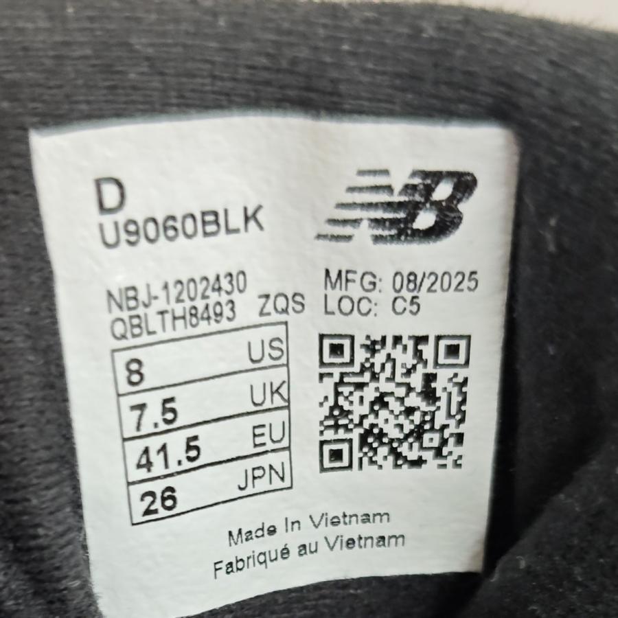 ニューバランス NEW BALANCE ローカットスニーカー U9060BLK ブラック サイズ：26cm_7