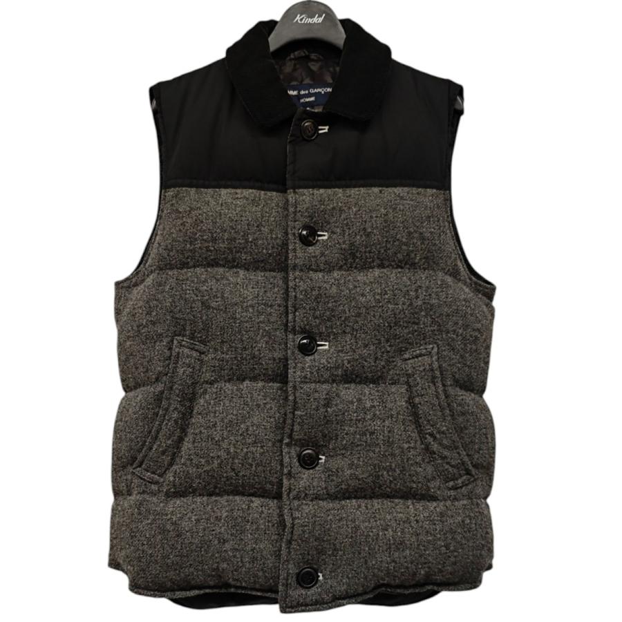 COMME des GARCONS デザインベスト COMME des GARCONS HOMME コムデギャルソンオム 切替デザイン ダウン