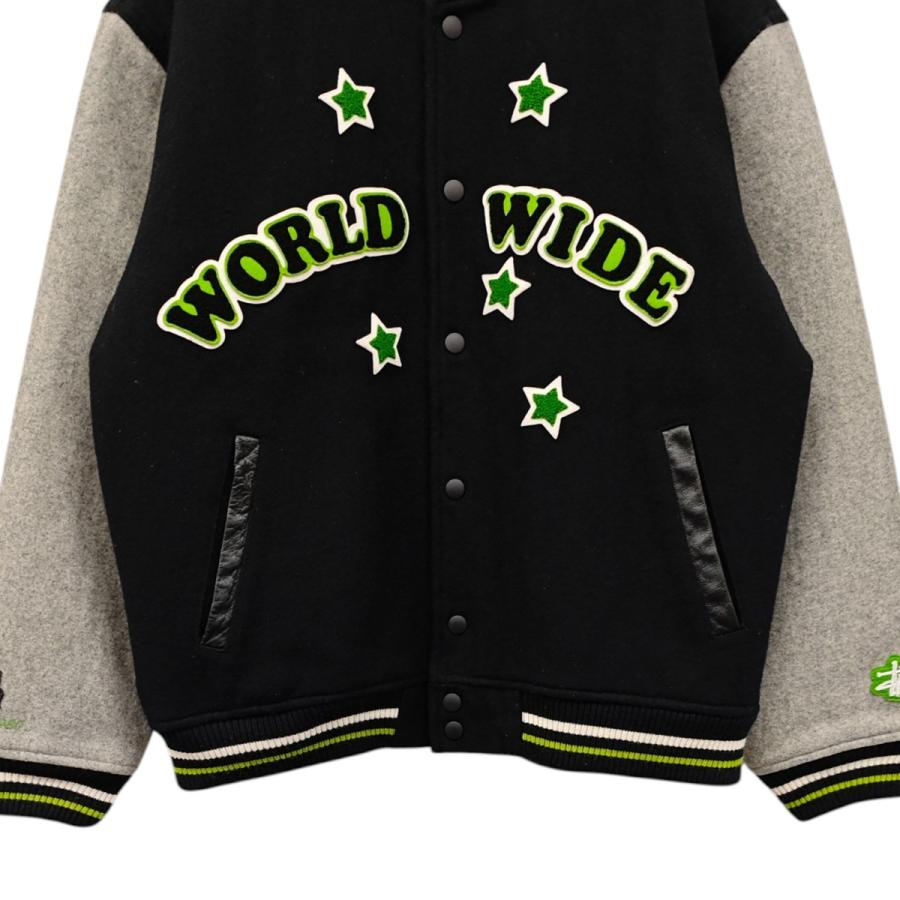 STUSSY（ステューシー） スタジャン Old stussy WORLD WIDE ブラック 