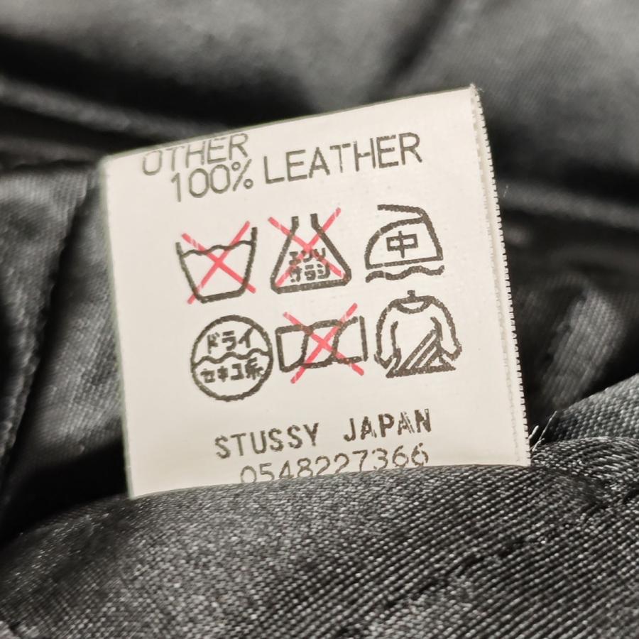 【超希少】OLD STUSSY セットアップ 刺繍 ワッペン ヴィンテージ STUSSY（ステューシー） スタジャン Old stussy WORLD WIDE ブラック