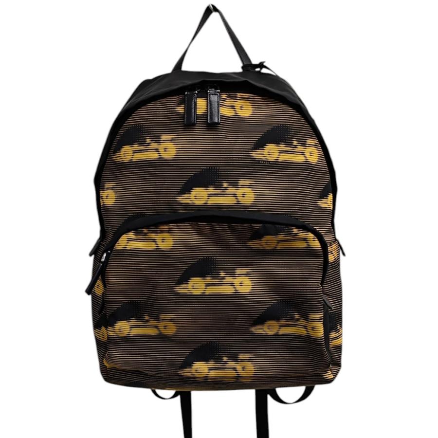 PRADA（プラダ） バックパック 2VZ066 ブラック×イエロー 