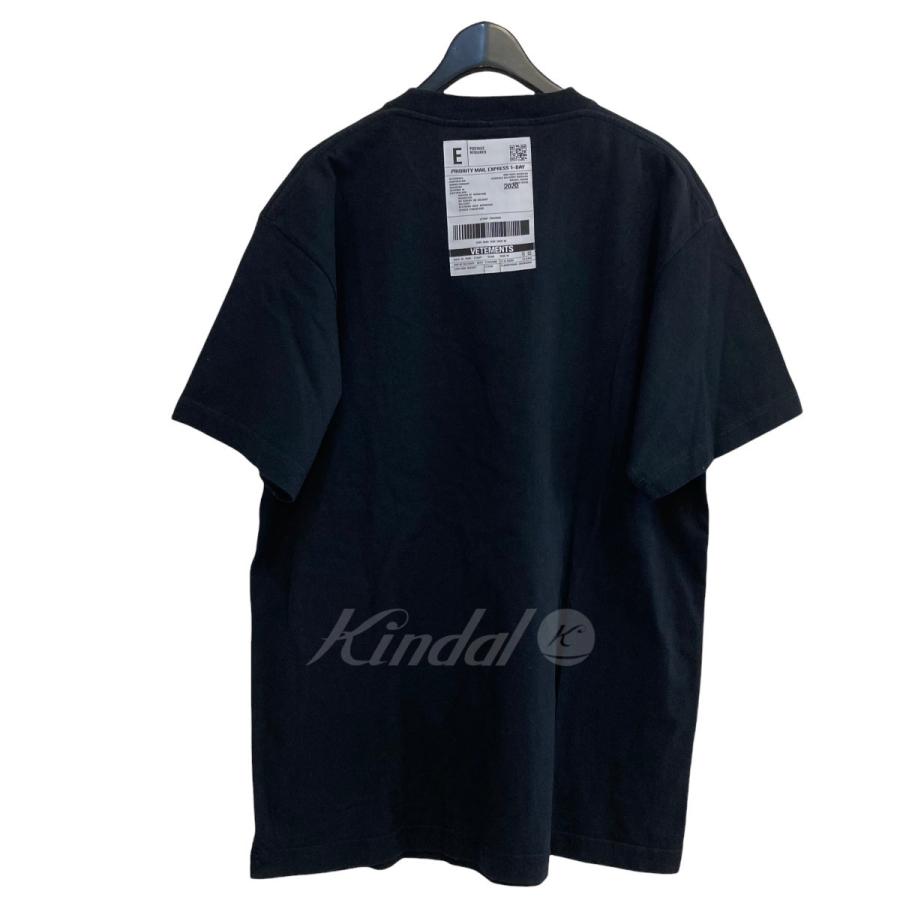 VETEMENTS 20ss LOGO Postage T-Shirt Tシャツ ブラック サイズ：S 