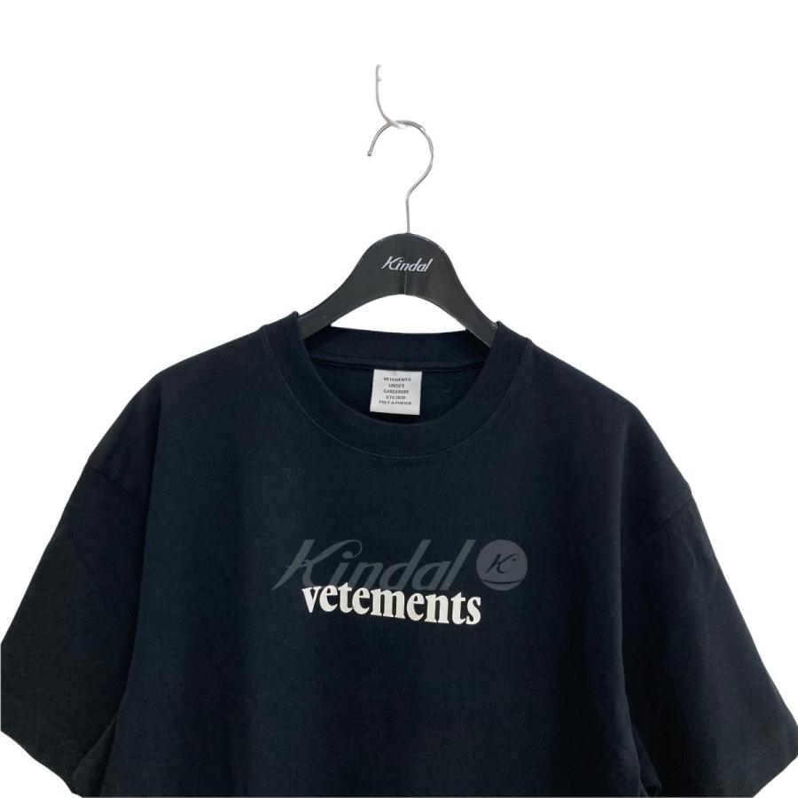 VETEMENTS 20ss LOGO Postage T-Shirt Tシャツ ブラック サイズ：S 