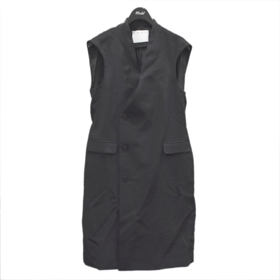 激安超安値 ベスト黒 Nocollar box shape vest agapeeurope.org