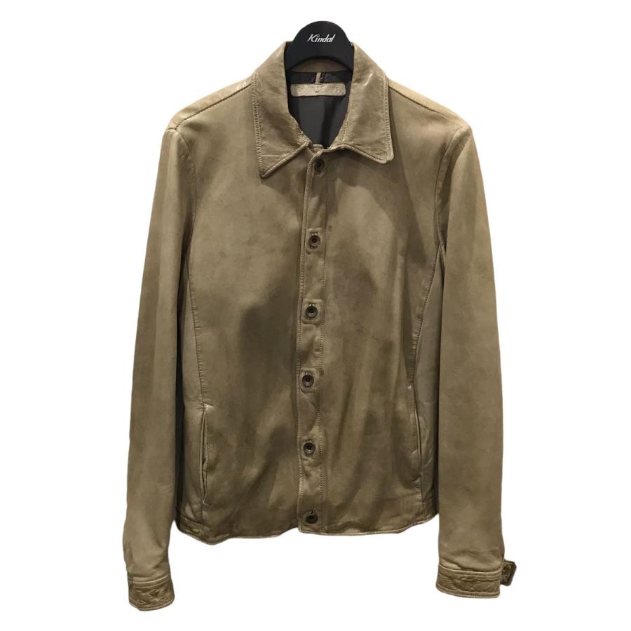 Salvatore Santoro 四ツ橋北堀江店 レザージャケット ベージュ ブランド古着のカインドオルが販売するメンズのサルヴァトーレ サイズ 46 四ツ橋北堀江店 2518 レザージャケット ブランド古着カインドオル