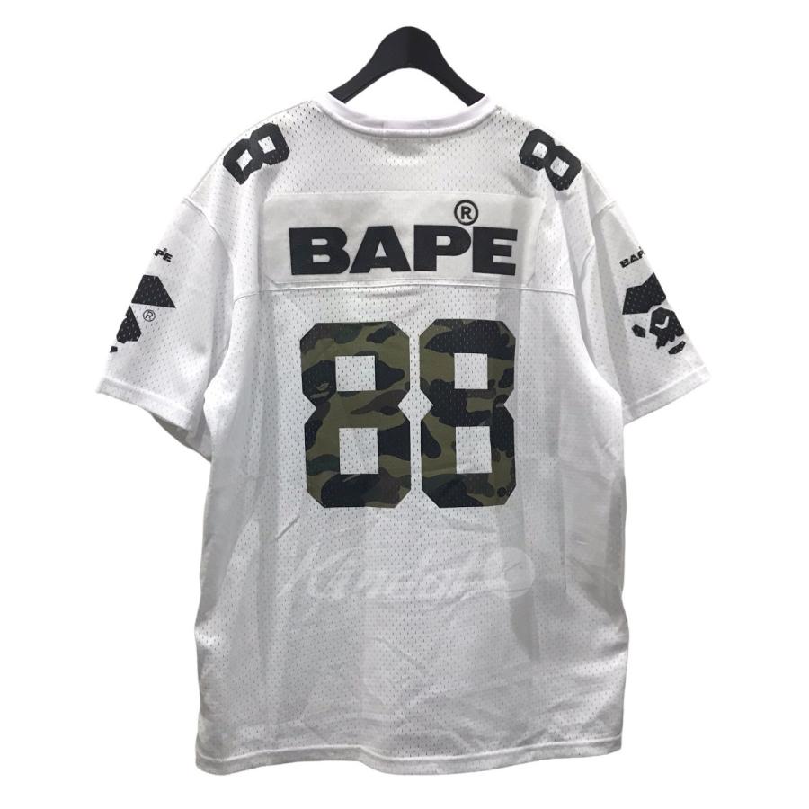A BATHING APE メッシュフットボールTシャツ 001CSC201017X A BATHING APE メッシュフットボールTシャツ 001CSC201017X