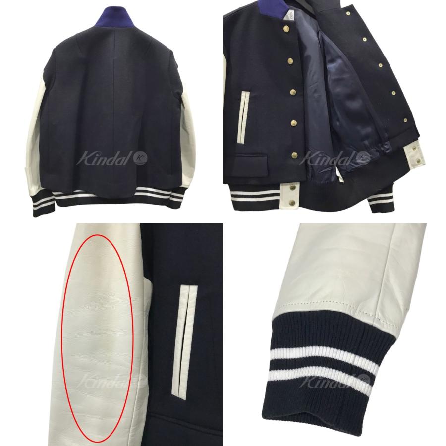 sacai サカイ 20AW ドッキングスタジャン ネイビー・オフ sacai サカイ 20AW ドッキングスタジャン ネイビー・オフ