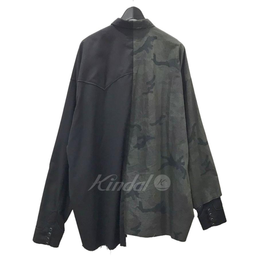 KIDILL 【値下げ】KIDILL アシンメトリードッキングシャツ KL374 
