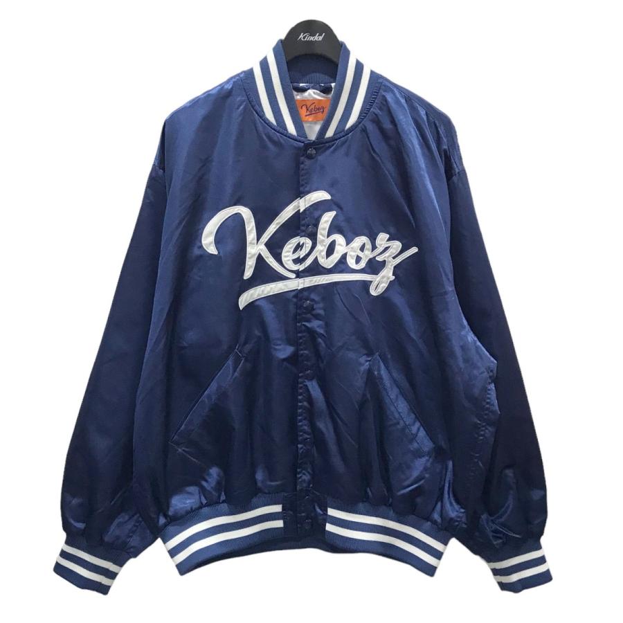 値下げ】KEBOZ サテンバーシティージャケット SATIN VARSITY JACKET 