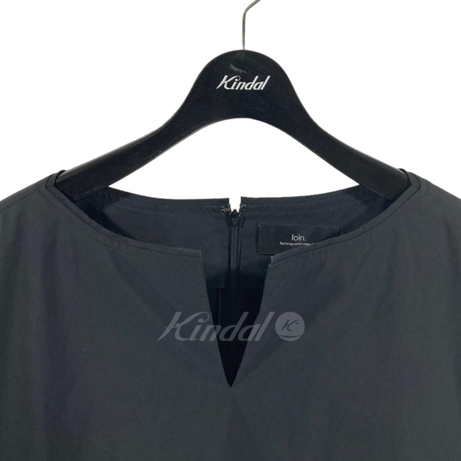 loin. 【値下げ】loin． 半袖ワンピース sleeve stitch dress ブラック 