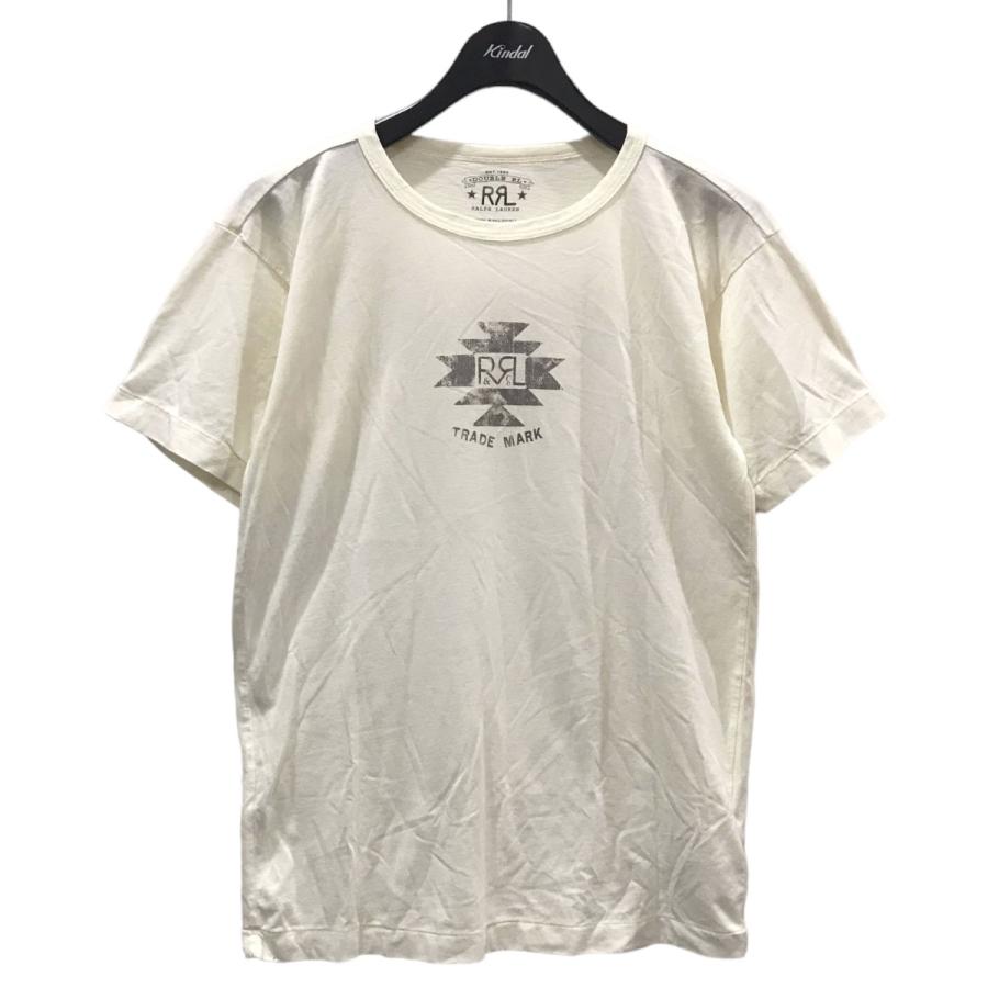 ダブルアールエル RRL プリントTシャツ TRADE MARK 782826702001 オフ