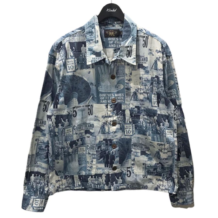 ダブルアールエル RRL フォトプリントシャツジャケット CAMP SHIRTS 