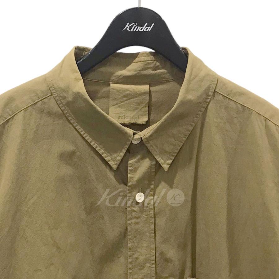 リフォメッド refomed 長袖シャツ WRIST PATCH WIDE SHIRT リスト 