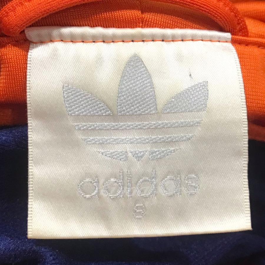 【値下げ】adidas 90s ハーフジッププルオーバーパーカー 万国旗タグ ネイビー・オレンジ サイズ：USA：S (四ツ橋北堀江店)｜kindal｜07