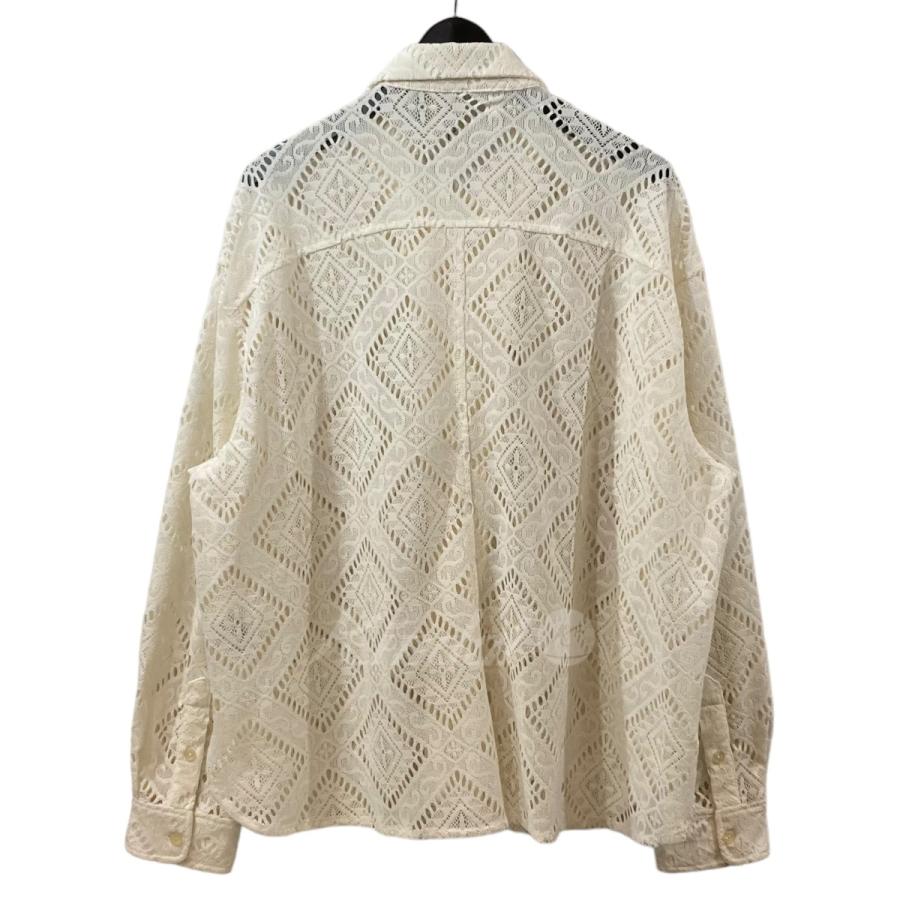 コーイ KOOI RASCHEL LACE SHIRT レースシャツ 22KO-SS20 ホワイト 
