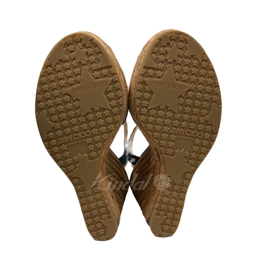 JIMMY CHOO ジミーチュウ ストラップサンダル ブルー サイズ：37