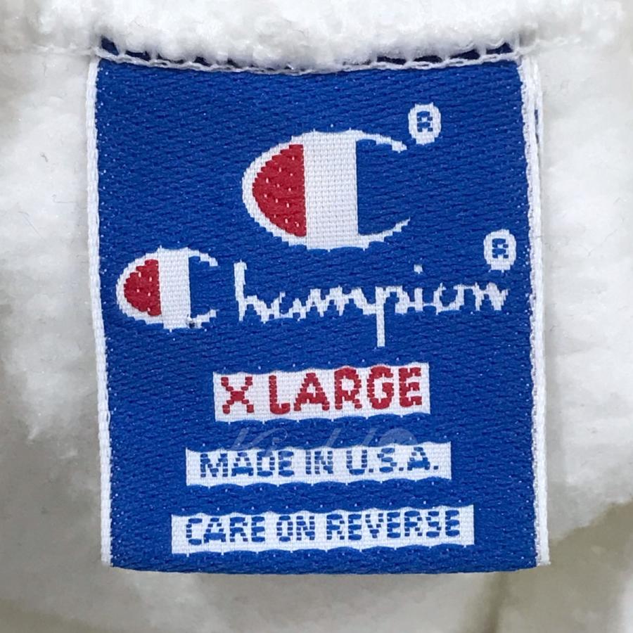 チャンピオン champion 90s プルオーバーパーカー 青タグ USA製 ホワイト サイズ：XL｜kindal｜06
