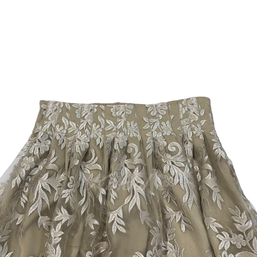 値下げ】anuans エンブロイダリーレース ハイウエストタックスカート  