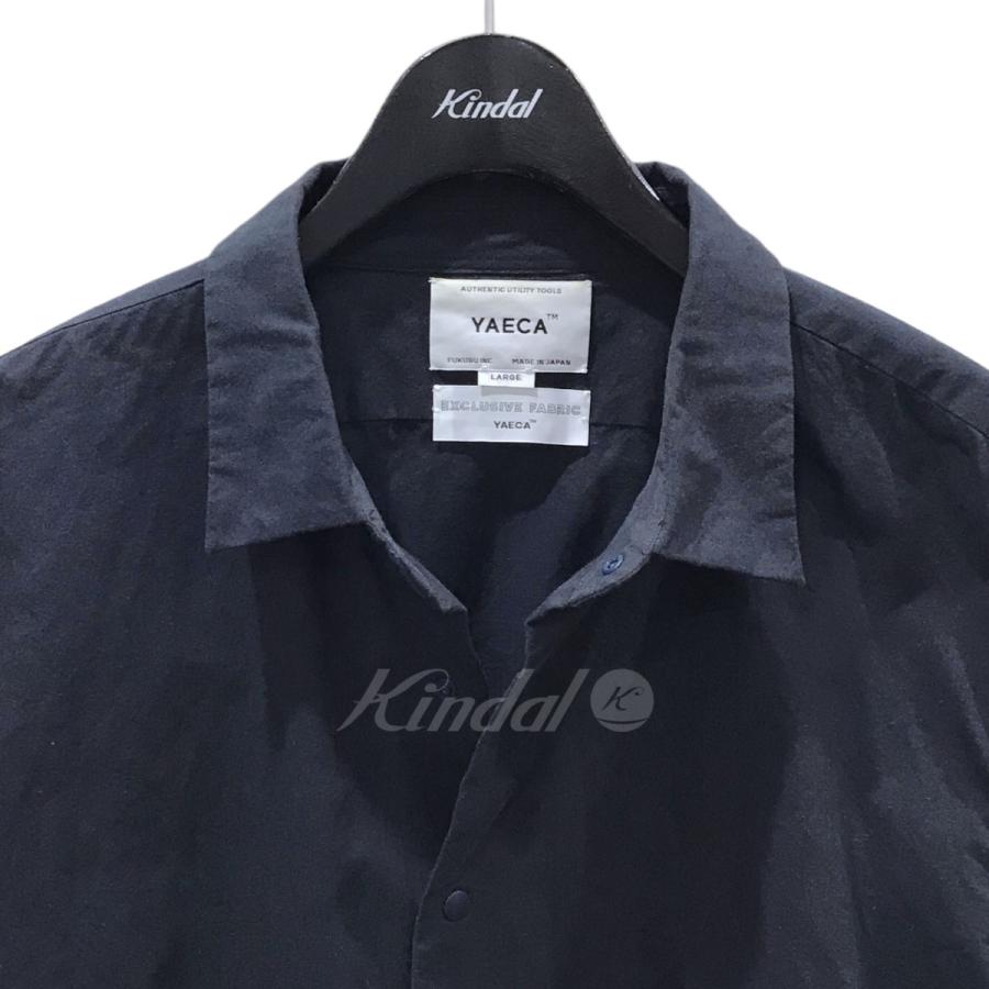 ヤエカ YAECA 長袖シャツ Comfort Shirt - RELAX SQUARE 18109 ネイビー サイズ：L｜kindal｜03