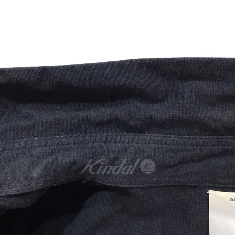 ヤエカ YAECA 長袖シャツ Comfort Shirt - RELAX SQUARE 18109 ネイビー サイズ：L｜kindal｜04