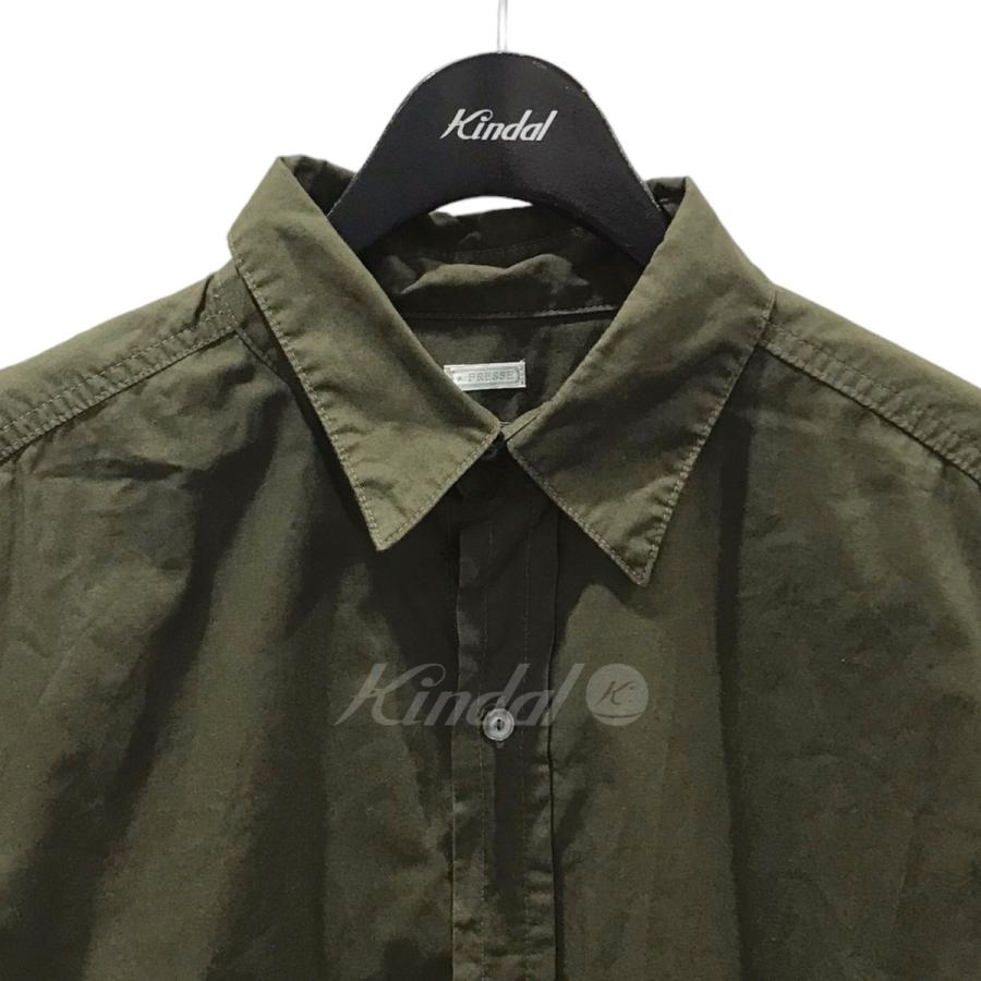 アプレッセ A．PRESSE 製品染めミリタリーシャツ Over Dyeing Military 