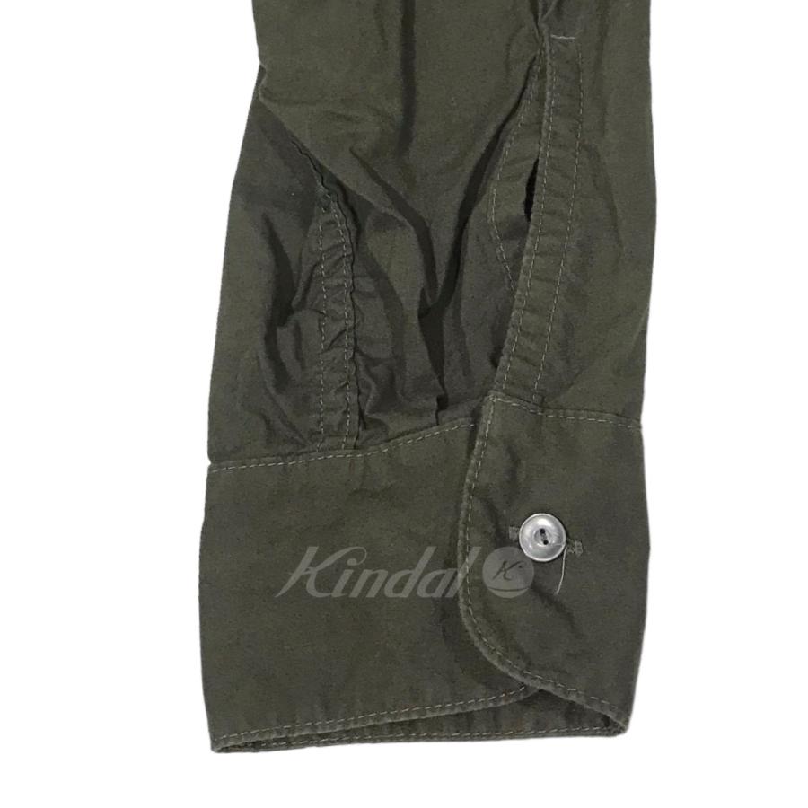 アプレッセ A．PRESSE 製品染めミリタリーシャツ Over Dyeing Military 
