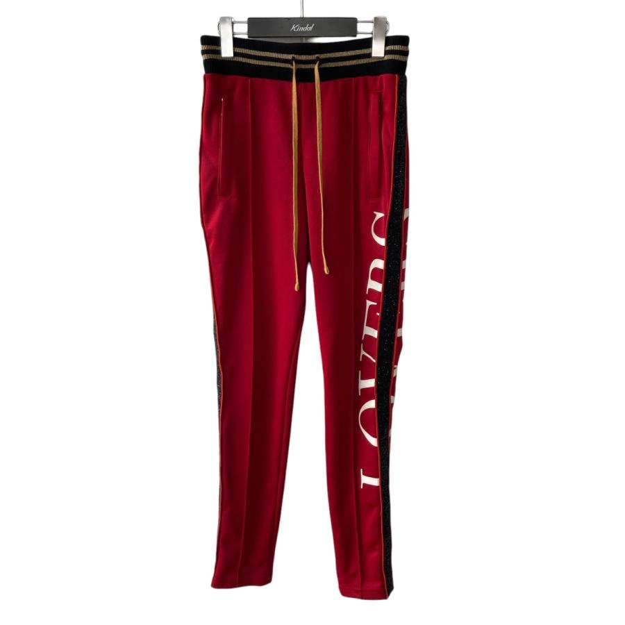 美品! Amiri　TAKUYA∞着用 LOVERS TrackPants Buy Amiri Polyester Lovers Side Stripes Track Pants 'Red