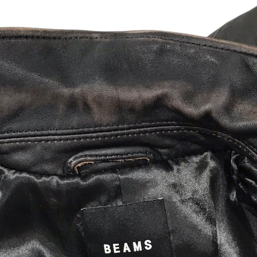 BEAMS ビームス 加工レザージャケット カー コーチ ジャケット BEAMS ビームス 加工レザージャケット カー コーチ ジャケット