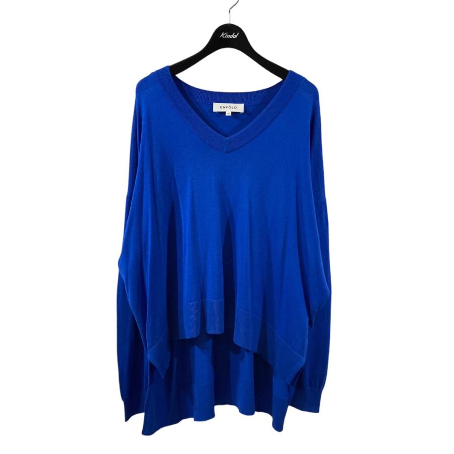 ENFOLD 【値下げ】ENFOLD プルオーバートップス シルクコットン V  