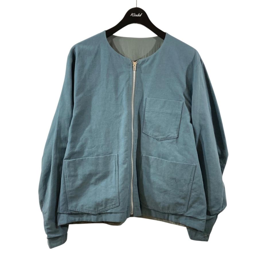 値下げ】ATELIER BETON リバーシブルジャケット 191 06B ブルー×グレー 