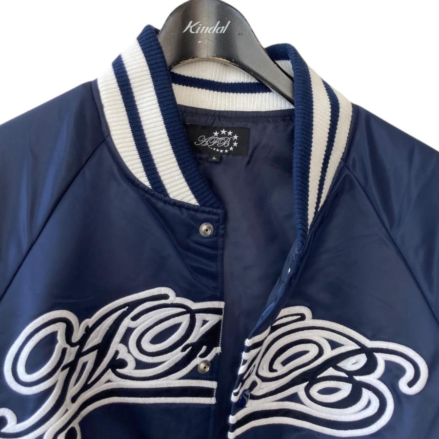 エーエフビー AFB SIGNATURE STADIUM JACKET スタジャン ネイビー 